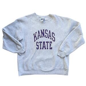 Vtg 1990s Russel Athletics Kansas State Crewneck Sweatshirt Made in USA Sz Large